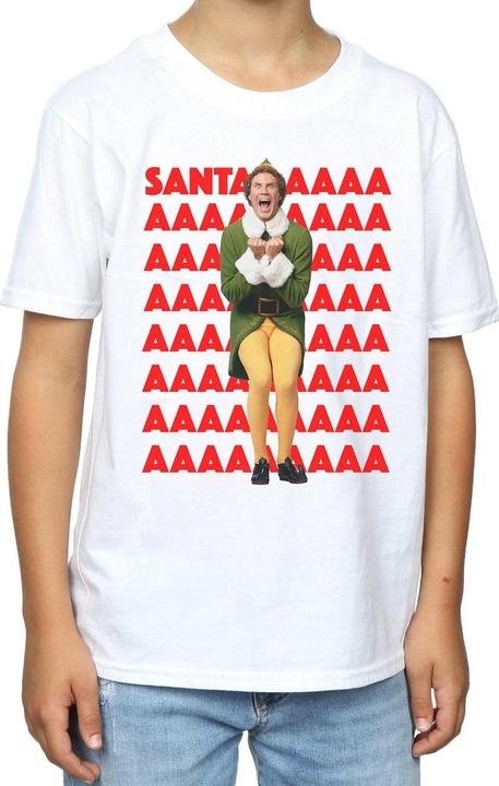 Immagine prodotto Elf Buddy Santa Scream Maglietta Ragazzi (128)