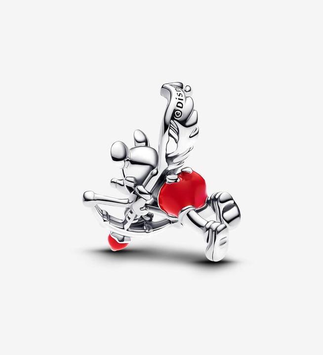 Actual product image Pandora Disney Mickey Mouse Cupid Charm (Sterling silver, Enamel paint)