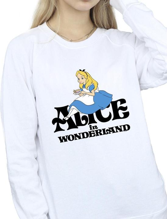 Immagine prodotto Disney Felpa classique Donna/Ladies Alice In Wonderland Tea Drinker (L)