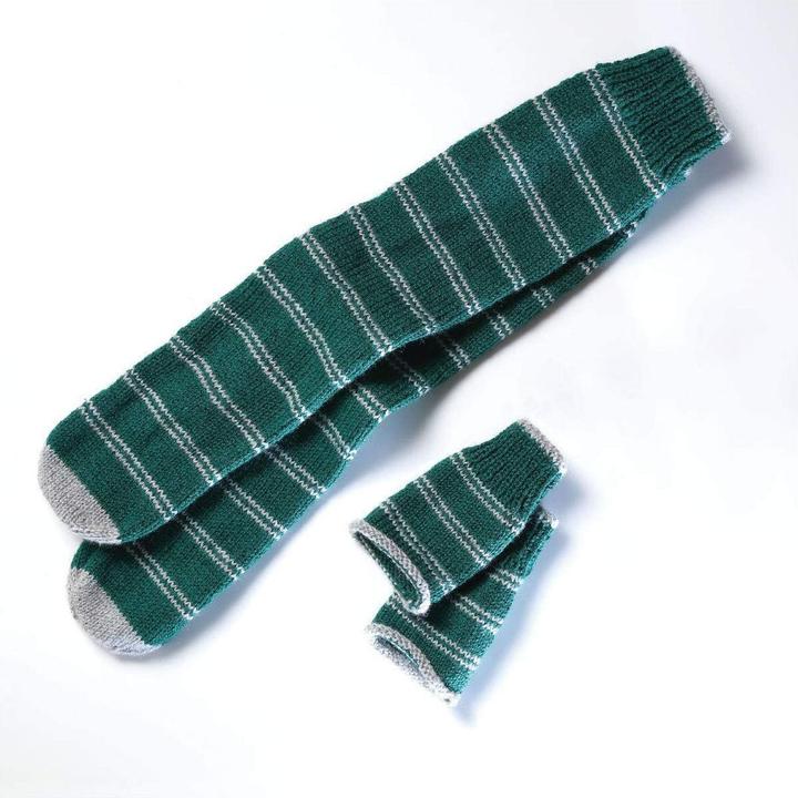 Produktbild Thumbs Up Harry Potter - Slytherin Strick Set Haussocken und Fäustlinge