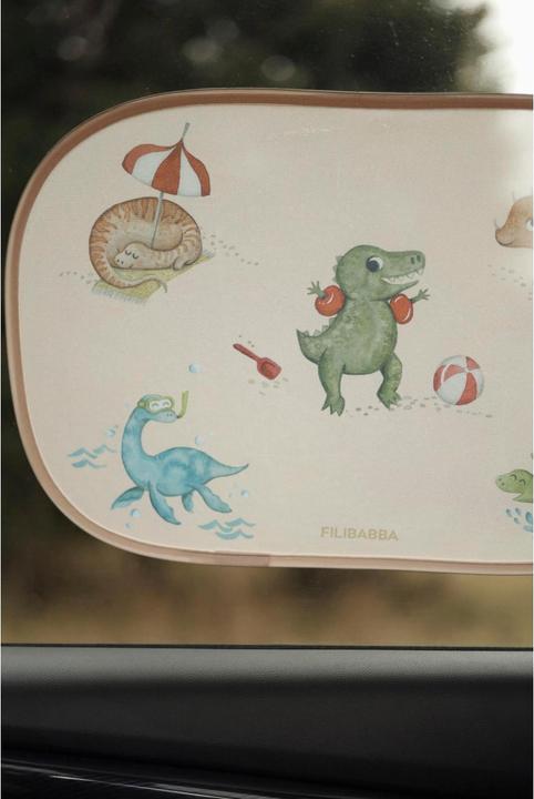 Produktbild Filibabba Selbsthaftende Sonnenblenden 2 Stck. - Dino Beach