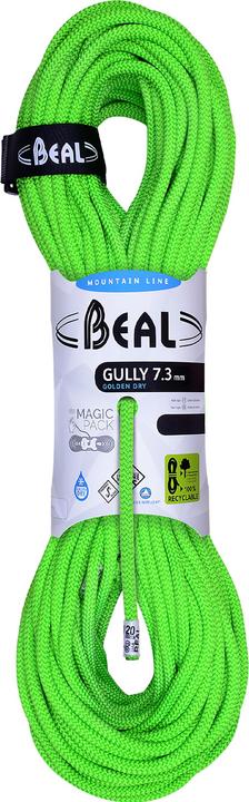 Actual product image Beal Gully Unicore 7.3mm Half Rope 2 Pack (60 m)