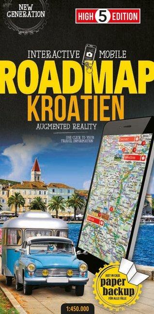 Produktbild High5 Strassenkarte Kroatien 1:500 000