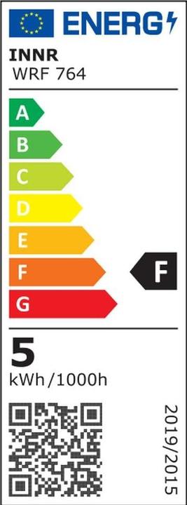 Energy Label Innr WRF 764-2 (E27, 4.50 W, 350 lm, 2 x, F)