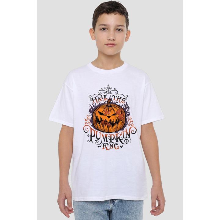 Actual product image The Nightmare Before Christmas Childrens/Kids Hail The Pumpkin King T-Shirt (140)