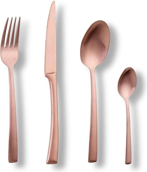 Immagine prodotto Echtwerk Set di posate Avelino da 16 pezzi, acciaio inox - bronzo satinato (16 Pezzo/i, Set di posate)