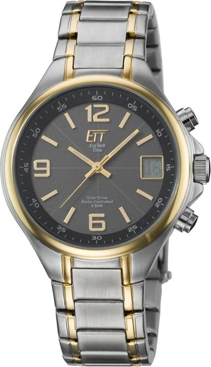 Immagine prodotto Conrad Components Eco Tech Solar Radio Uomo Orologio da uomo (Orologio digitale, Orologio da polso analogico, Orologio radiocontrollato, 40 mm)