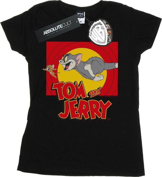 Actual product image Tom & Jerry Womens/Ladies Chase Scene Cotton T-Shirt (L)