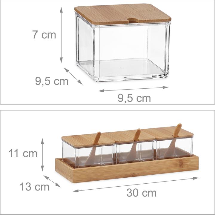 Actual product image Relaxdays Spice container set