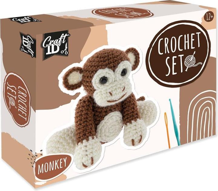 Produktbild Legind Craft ID - Crochet kit Monkey, 15x9x13,5 cm - (K-CR1704/GE)