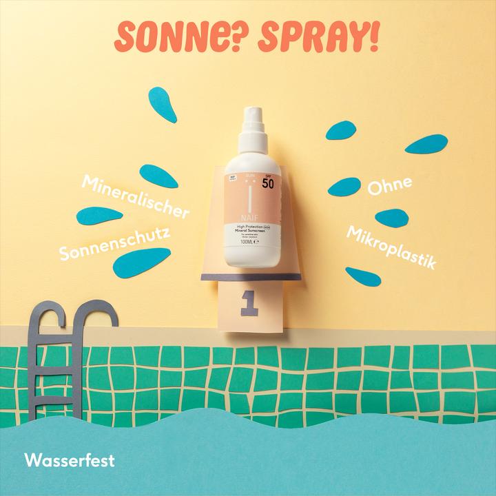 Actual product image Naïf Adult Sun Spray (Sun spray, SPF 50, 100 ml, 133 g)
