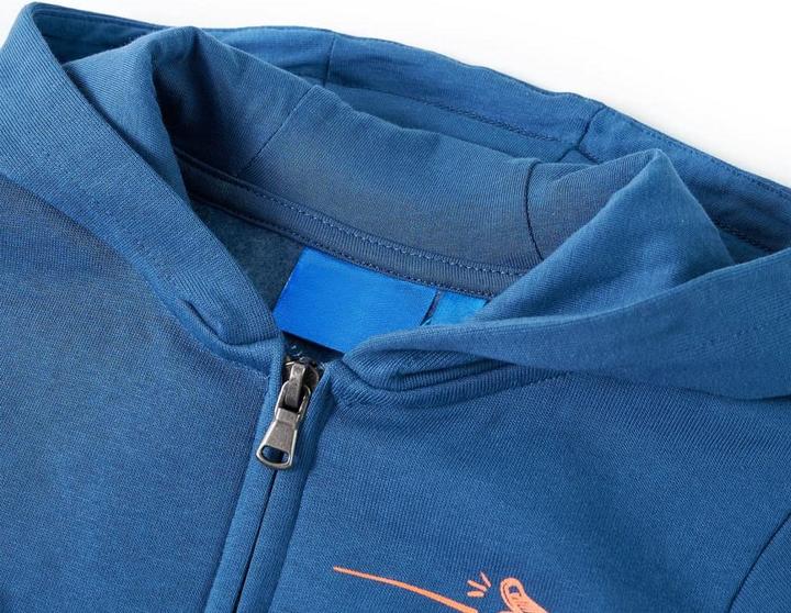 Image du produit VidaXL Sweat à capuche enfant bleu 92,Composition : 80% coton. 20 (92)