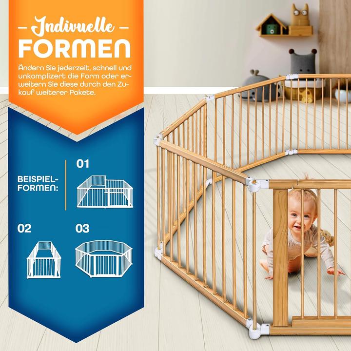 Actual product image Kiduku Playpen (720 cm, Pine)