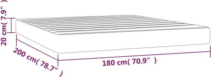 Immagine prodotto VidaXL Moyna (180 x 200 cm, Nucleo della molla)