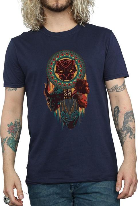Actual product image Mens Black Panther Totem T-Shirt (XL)