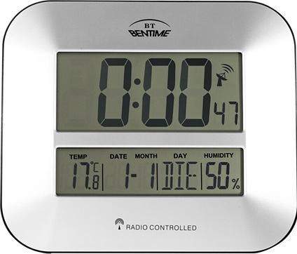 Produktbild Bentime - Radio Controlled Clock/Alarm Clock with Thermometer and Hygrometer H17-ET843S