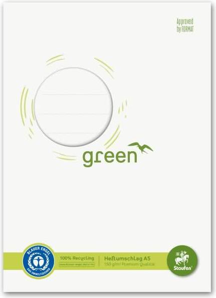 Actual product image Staufen Booklet protector A5 150g natural white recycled paper (A5)