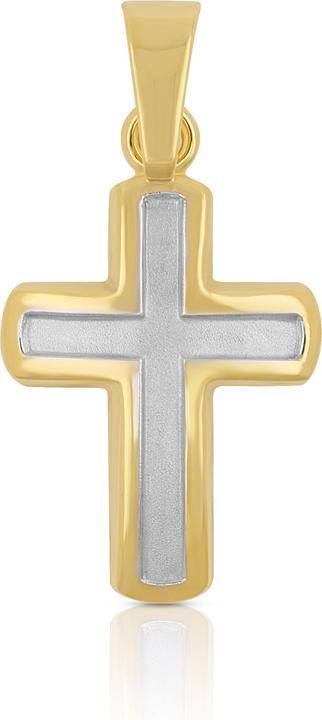 Produktbild Muau Pendant cross yellow gold 750, 21x11mm (750/18K Gelbgold)