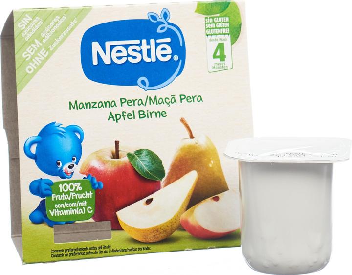 Actual product image Nestlé compote apple pear, after 4 months (400 g)