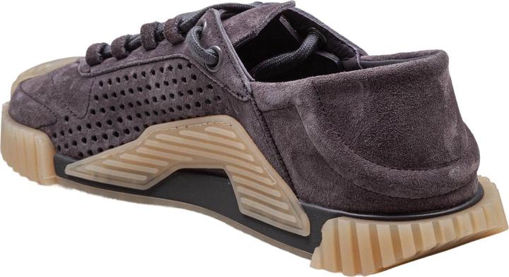 Actual product image Dolce & Gabbana ns1 suede sneakers lead grey color (41)
