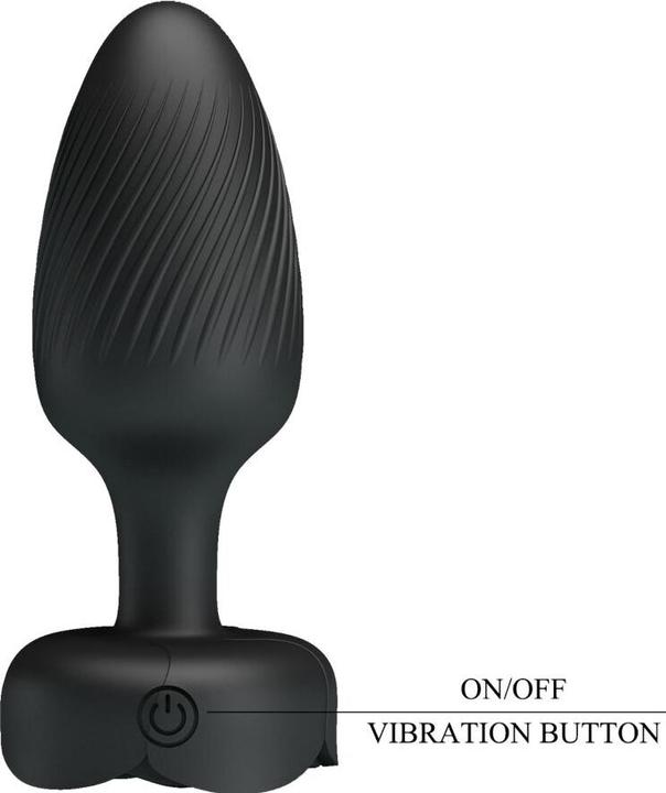 Image du produit Pretty Love - Osborn Anal Plug Mit LED Licht Schwarz 9,8 cm