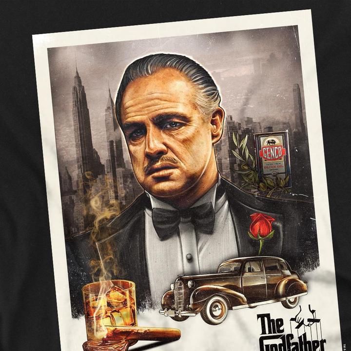 Actual product image The Godfather Mens Vintage Poster T-Shirt (3XL)