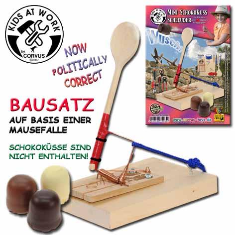 Produktbild Kids at work Mini Schokokuss Schleuder (Schwedisch, Polnisch, Niederländisch, Englisch, Spanisch, Deutsch, Französisch, Italienisch)