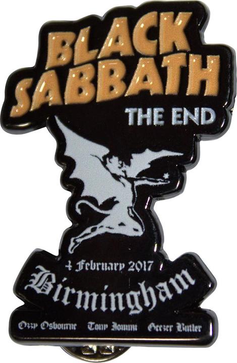 Black Sabbath Abzeichen The End ZinkLegierung