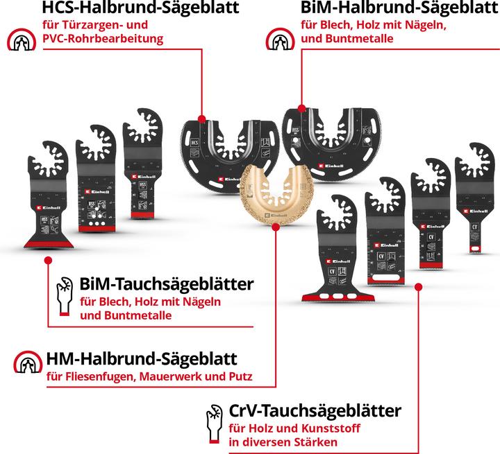 Immagine prodotto Einhell Multitool-Set, 708170, XXL-Case, 70-teilig