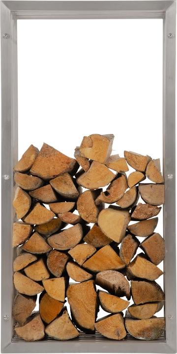 Immagine prodotto CLP Porta legna Irving 40x50x100, acciaio inox (40 x 50 x 100 cm)