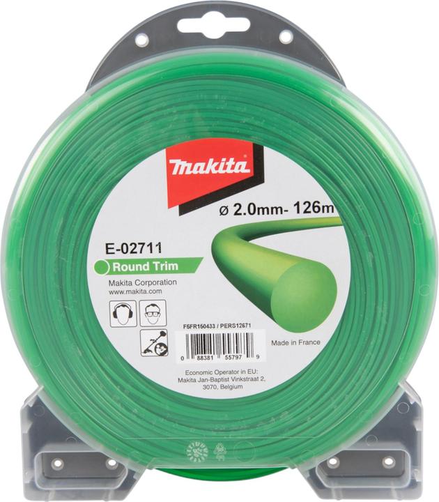 Produktbild Makita Mähfaden rund 2,0mmx126m (Rasenmäher, Trimmerfaden + Fadenspule)