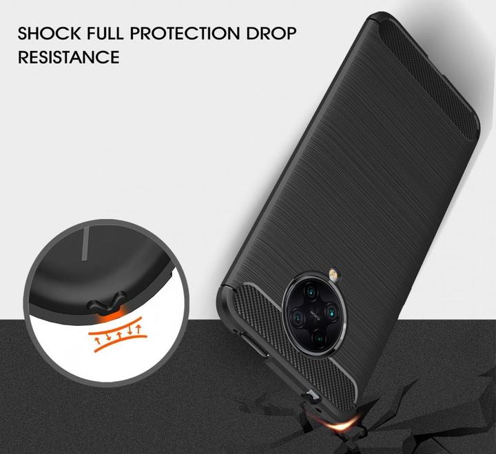 Actual product image Screenguard Xiaomi Poco F2 Pro Cover Carbon Brushed Soft TPU (Xiaomi Poco F2 Pro)