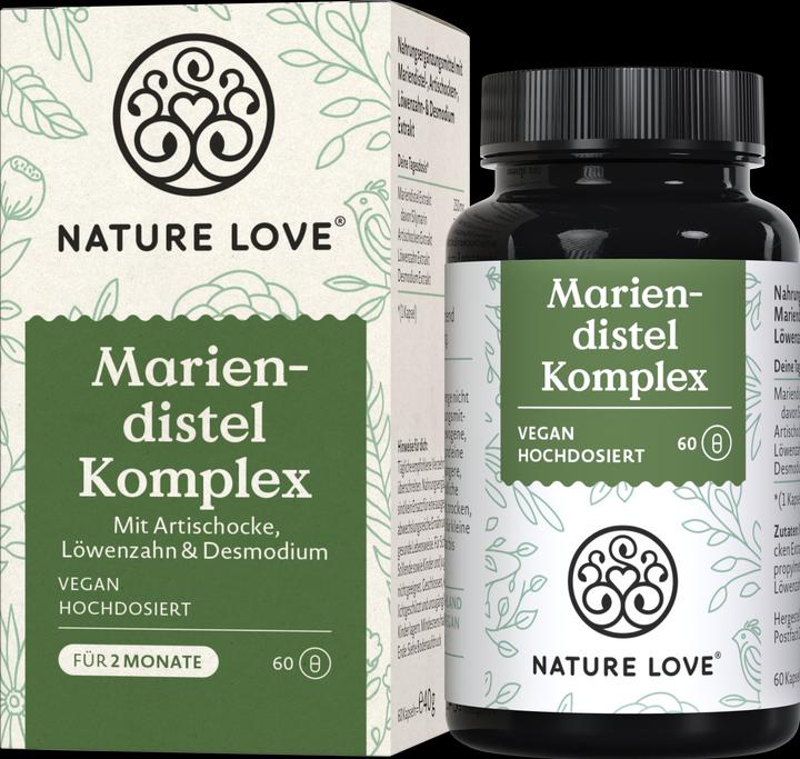 Actual product image Nature Love Milk thistle complex (60 Piece, Capsules, 40 g)