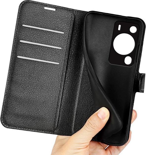 Actual product image MU Classic Litchi Leather Bookcover Series (Huawei P60 Pro)