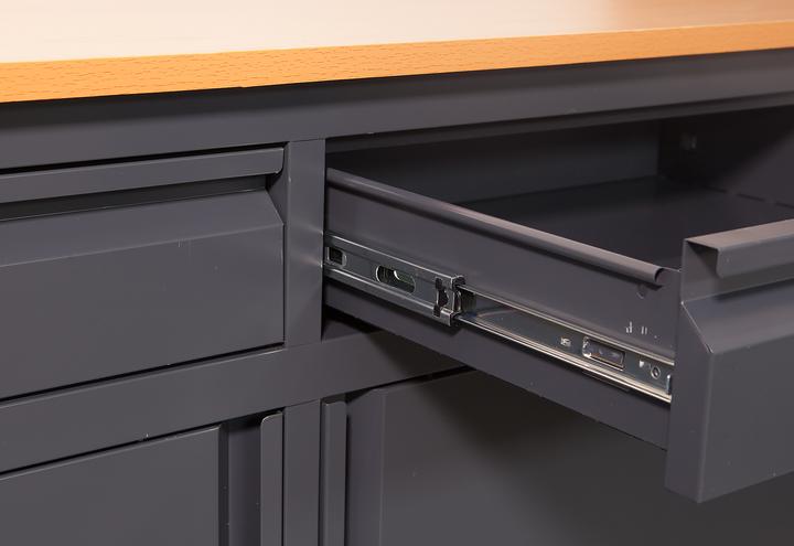 Actual product image Jet-Line Workbench SMOLENSK anthracite 120 cm (120 cm, 60 cm)