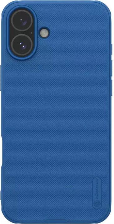Actual product image Nillkin Super Frosted Shield Pro case for iPhone 16 - blue (Apple iPhone 16)