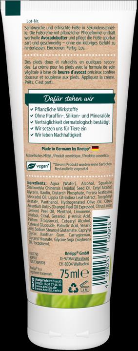 Image du produit Kneipp Crème pour les pieds express (Crème et gel pour les pieds, 75 ml)