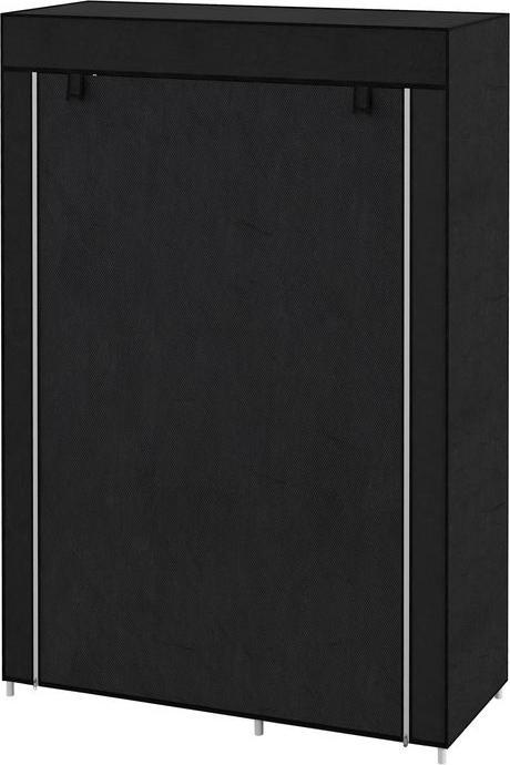 Immagine prodotto Swisshandel24 Armadio Armadio in tessuto con asta appendiabiti, 6 scomparti, Armadio pieghevole in pile, Armadio (103 x 43 x 162,5 cm)