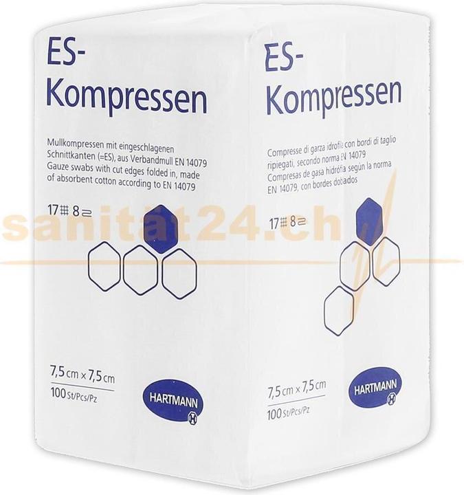 Produktbild Hartmann ES-Kompressen 10 cm x 20 cm / 12-fach / unsteril / 100 Stk.