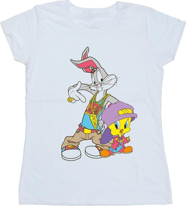 Immagine prodotto Looney Tunes Bugs And Tweety Hip Hop Maglietta Donna (XXL)