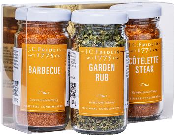 Produktbild J. c. fridlin J.C. Fridlin 3er Box Grillgewürze (138g)
