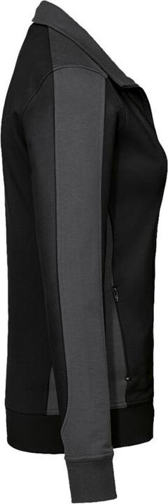 Actual product image Hakro Ladies Sweat Jacket Contrast Perf ormance black/anthr. Gr.S (S)