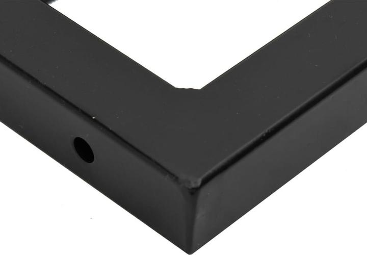 Actual product image VidaXL Washbasin top Shelf support Wall bracket Wooden top Steel solid wood