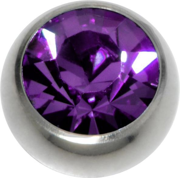 Produktbild Bijouteria Piercingverschluss (Chirurgenstahl 316L, Kristall)