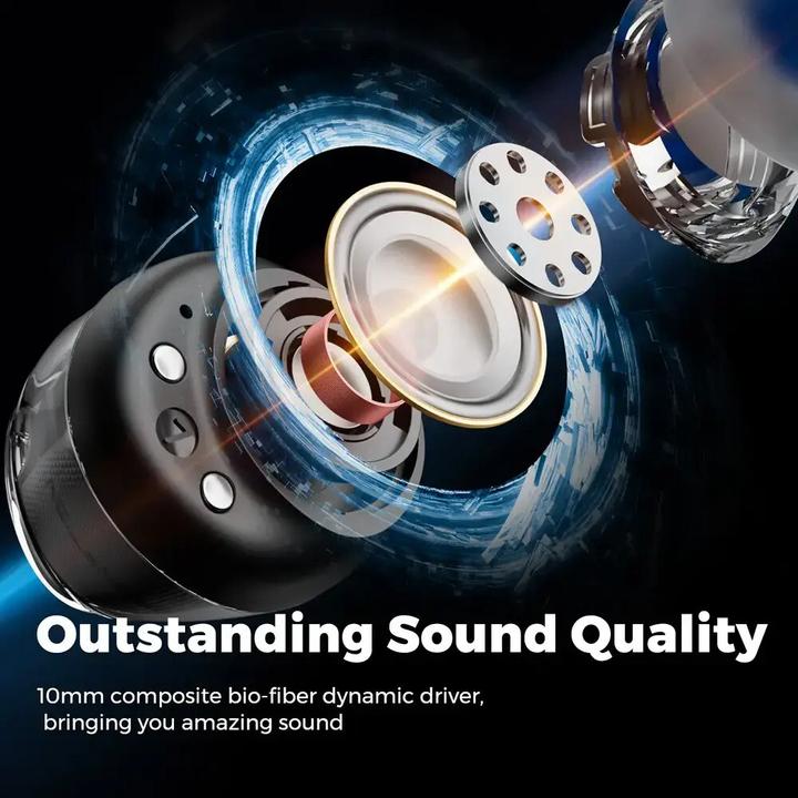 Produktbild Soundpeats Clear Dot TWS Headset schwarz (10 h, Kabellos)