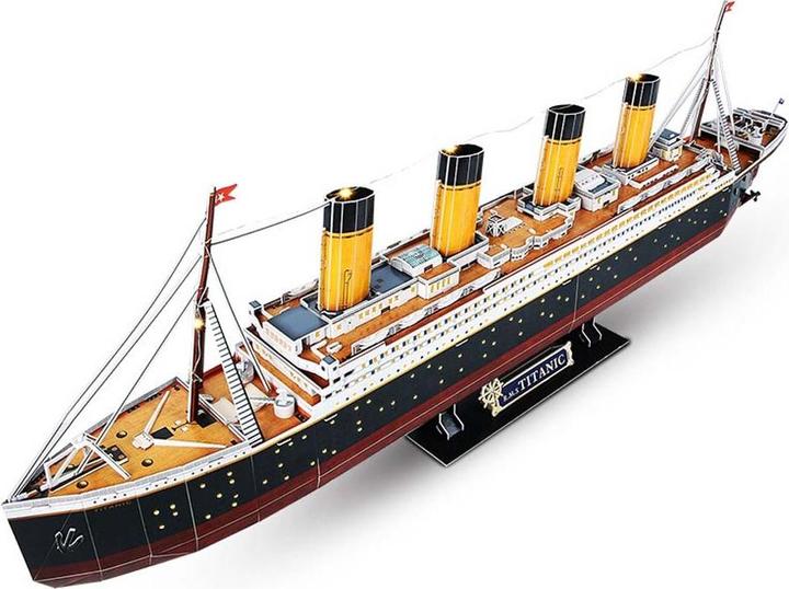 Productafbeelding Cubicfun 3d puzzel Titanic LED (266 onderdelen)