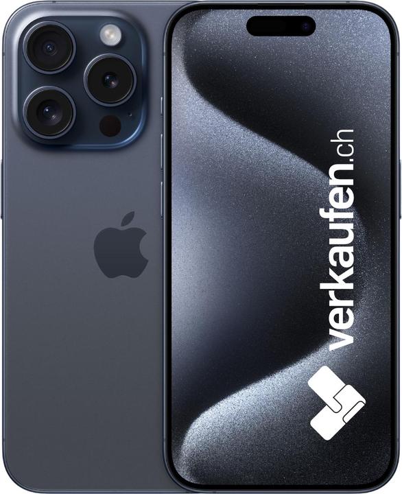 Produktbild verkaufen.ch iPhone 15 Pro (128 GB, Blue Titanium, 6.10", 48 Mpx, SIM + eSIM, B / Sehr gut)