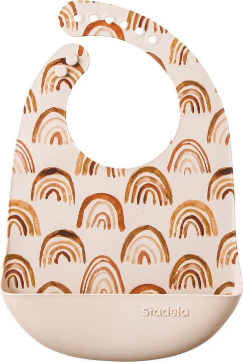 Actual product image Stadela Silicone Bib Rainbow (6 months)