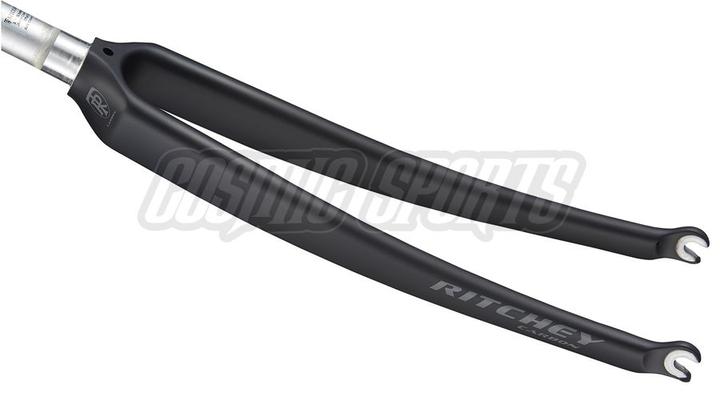 Actual product image Ritchey Comp Road Carbon Fork, 700C, 368mm, 43mm, 100x9mm QR, 25.4-26.8, rim brake, matte carbon UD