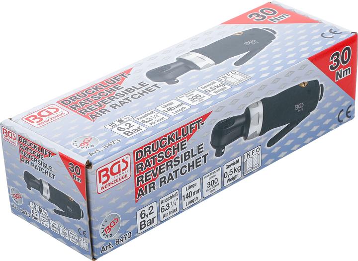 Produktbild BGS Druckluft-Ratschenschrauber 10 mm (3/8") 54 Nm extra kurz (3/8")